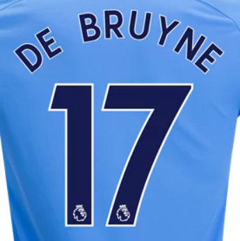 Sid Epl 17/18 Player Kits Replica Hero Printing Home De Bruyne 17 - Third Coast Soccer