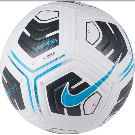 Nike Academy Team IMS Ball - White/Black/Volt Balls White/Black/Blue Fury Size 5 - Third Coast Soccer