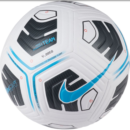 Nike Academy Team IMS Ball - White/Black/Volt Balls White/Black/Blue Fury Size 4 - Third Coast Soccer