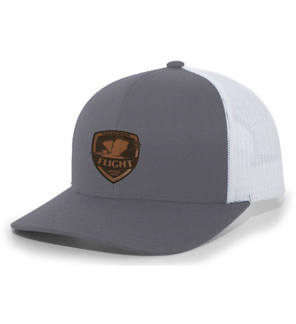 TCS AFSC Trucker Hat Ascension Flight Soccer Club Silver/White Leather Patch - Third Coast Soccer
