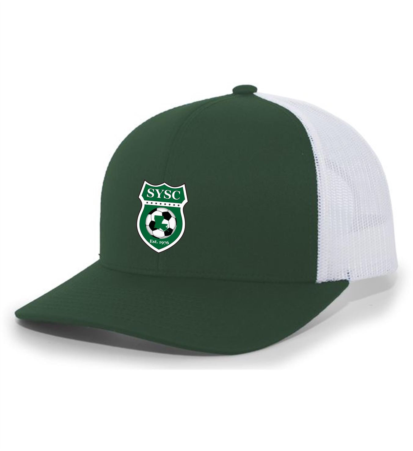 Tcs Sysc Trucker Hat SYSC Spiritwear White/White Full Color Patch - Third Coast Soccer