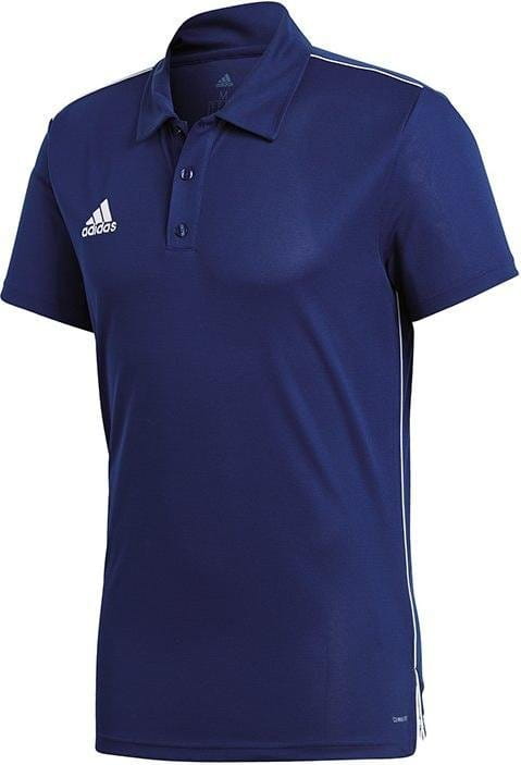adidas Core 18 Polo - Navy/White Polos   - Third Coast Soccer