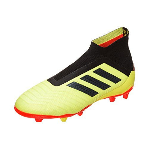 adidas Junior Predator 18+ Fg - Solar Yellow/Core Black/Solar Red Mens Firm Ground Emode/Emode/Emode Youth 4 - Third Coast Soccer