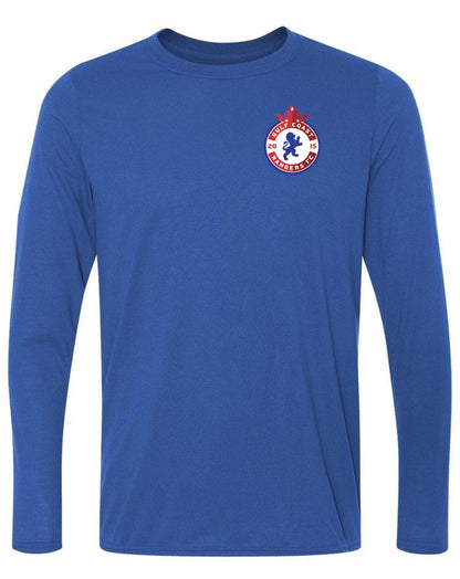 Rangers LS Performance Tee - Royal Gulf Coast Rangers Red Mens Small - Third Coast Soccer