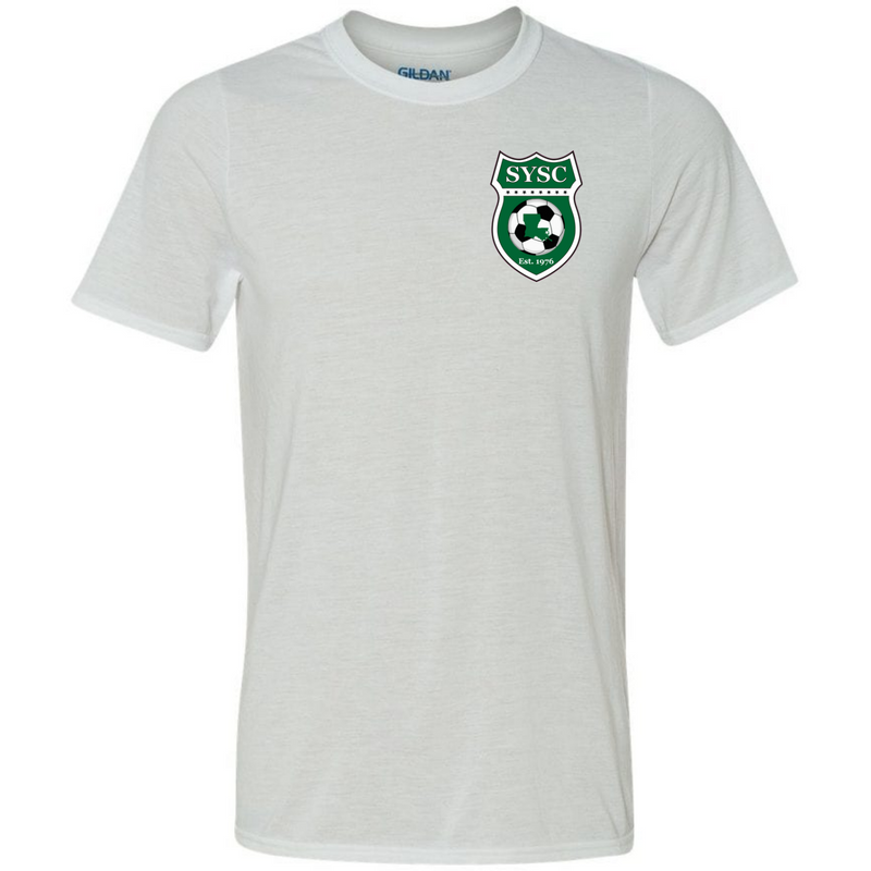 SYSC S/S Tee - Black - Sport Grey - White Slidell Youth Soccer Club White Youth Large - Third Coast Soccer
