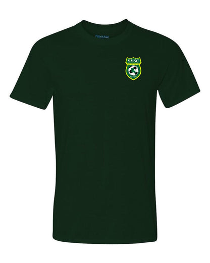 SYSC S/S Tee - Black - Sport Grey - White Slidell Youth Soccer Club Irish Green Womens Large - Third Coast Soccer