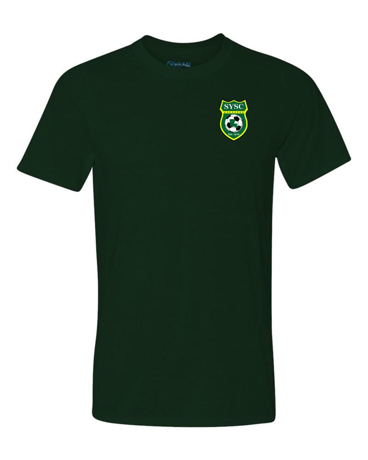 SYSC S/S Tee - Black - Sport Grey - White Slidell Youth Soccer Club Irish Green Youth Medium - Third Coast Soccer