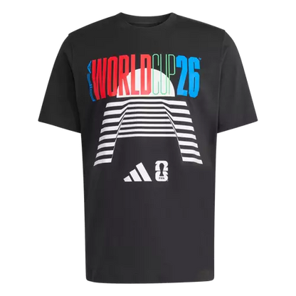 adidas FIFA World Cup 2026 Tour Tee - Black T-Shirts Black Small - Third Coast Soccer