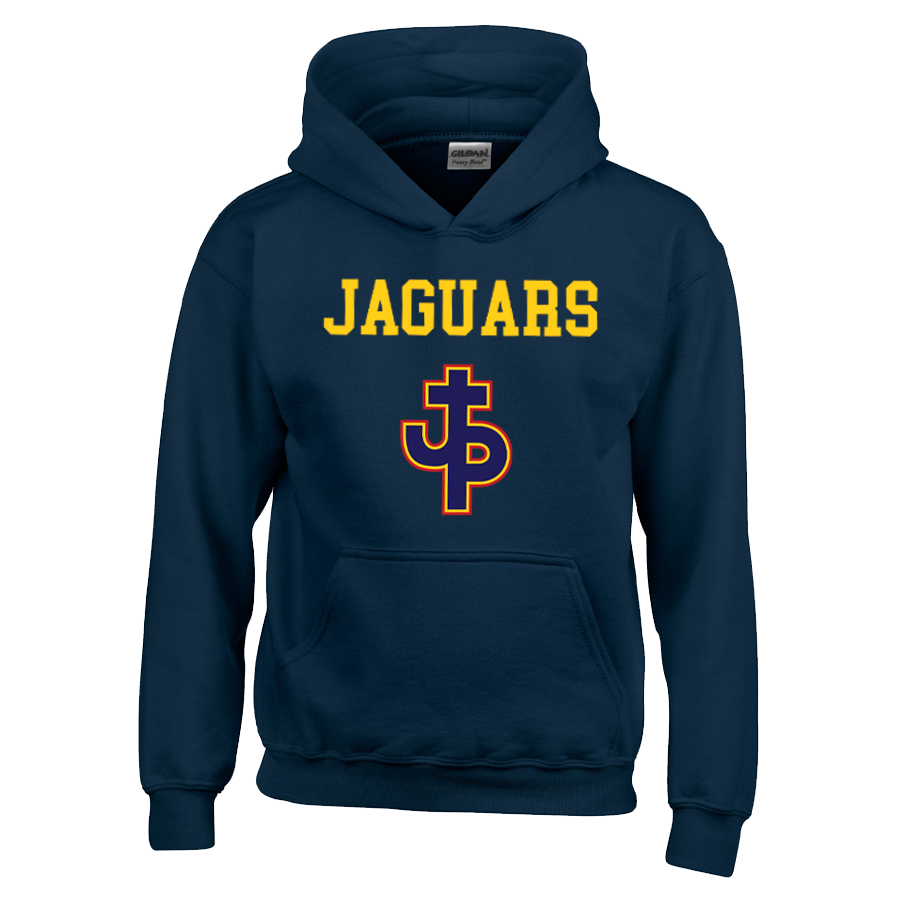 PJP Hooded Sweatshirt - Red Or Navy Pope John Paul Mens Large Navy - Third Coast Soccer