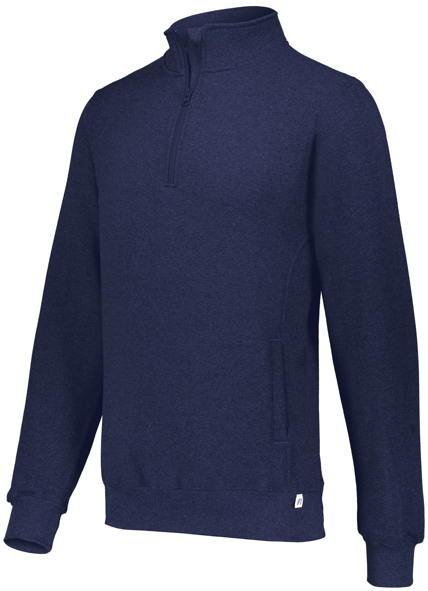 Russell 1/4 Zip Fleece Pullover Training Wear Navy Mens Small - Third Coast Soccer