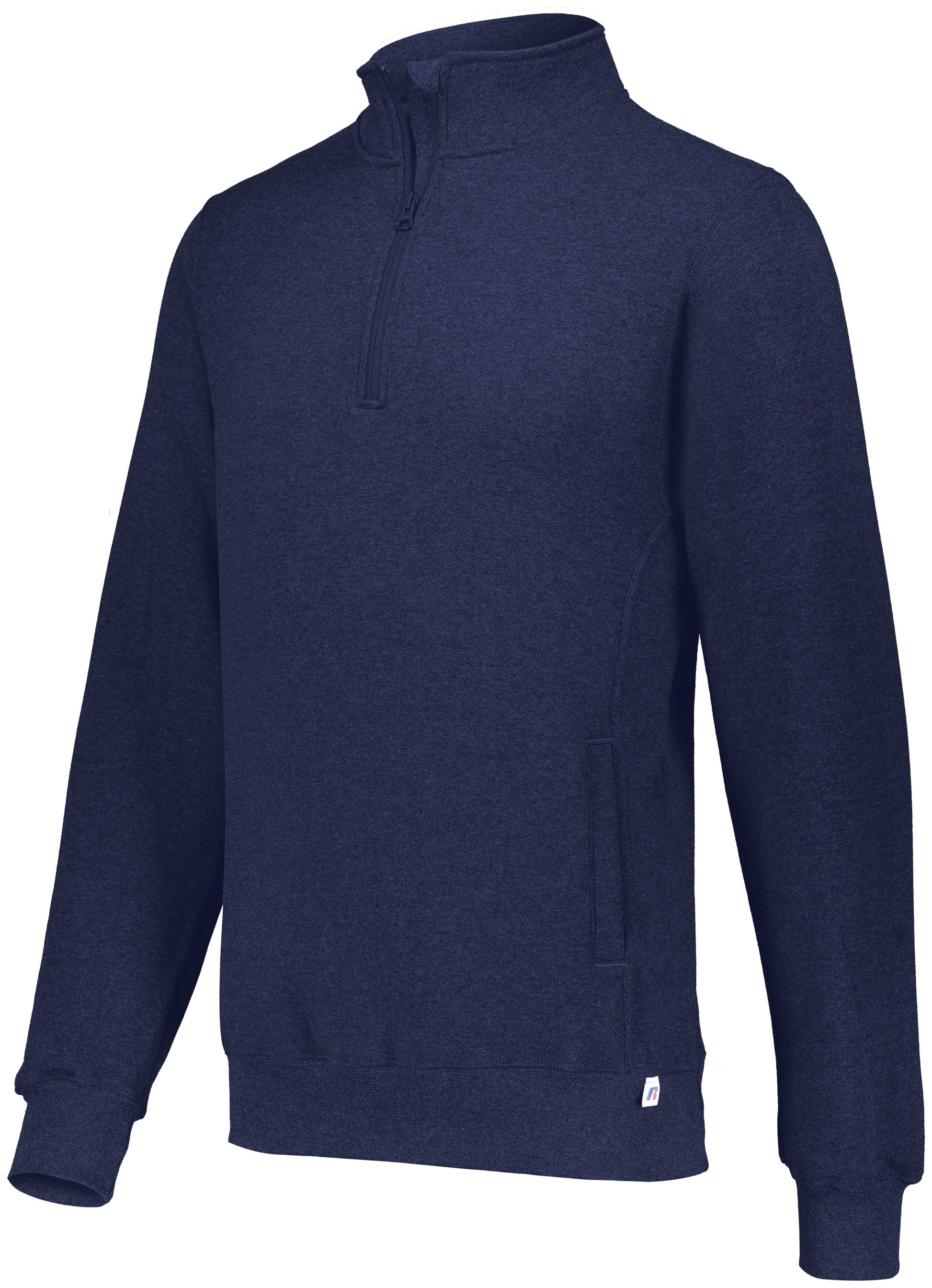 Russell 1/4 Zip Fleece Pullover Training Wear Navy Mens Small - Third Coast Soccer