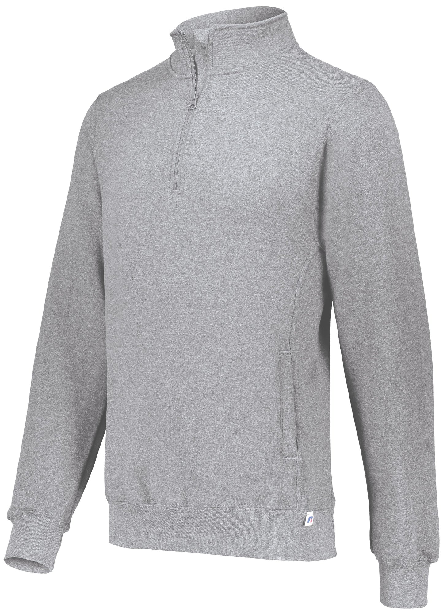Russell 1/4 Zip Fleece Pullover Training Wear Oxford Mens Small - Third Coast Soccer