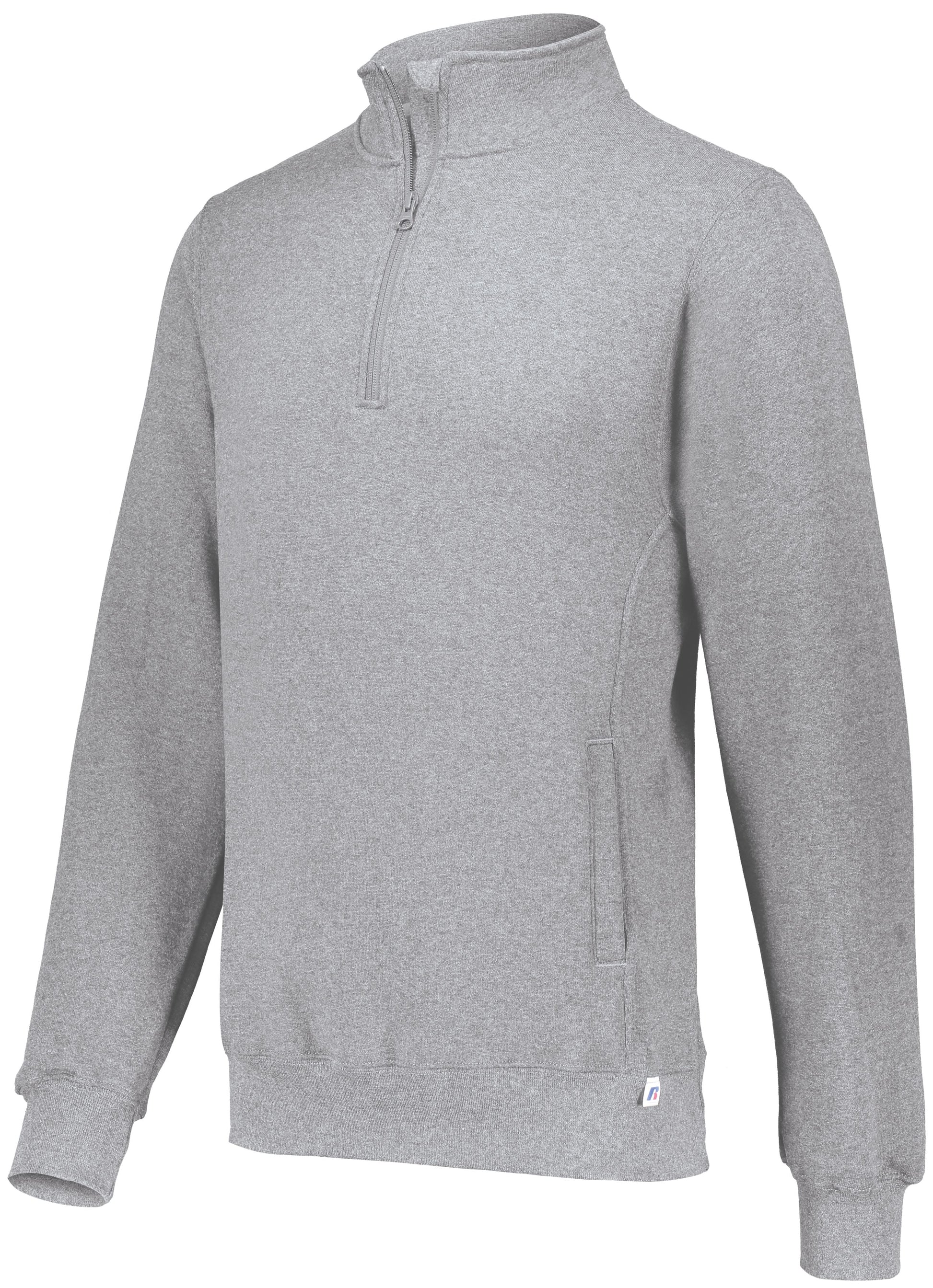 Russell 1/4 Zip Fleece Pullover Training Wear Oxford Mens Small - Third Coast Soccer