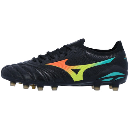 Mizuno Morelia Neo V Beta Japan FG - Black/Lava Orange Mens Footwear - Third Coast Soccer