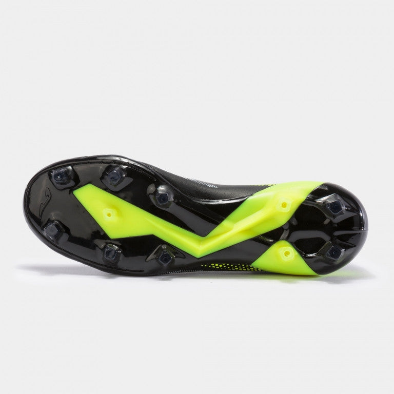 Joma Propulsion Cup FG - Black/Lemon Fluor/White Mens Footwear Black/Lemon Mens 6.5 - Third Coast Soccer