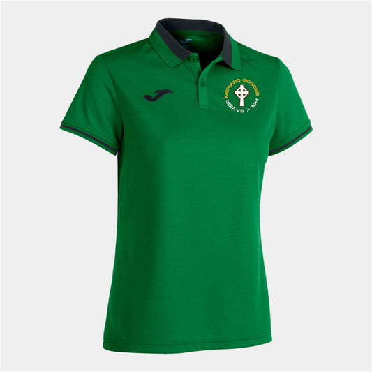 Joma HSM Womens Championship IV Polo - Green/Black Polo   - Third Coast Soccer