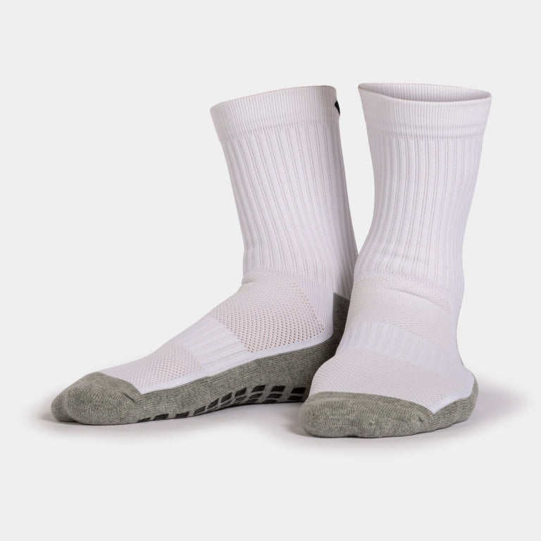 Joma Anti-Slip Grip Socks - White Socks   - Third Coast Soccer