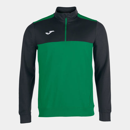 Joma Winner 1/2 Zip Top Jackets Green Medium/Black Youth X-Small - Third Coast Soccer