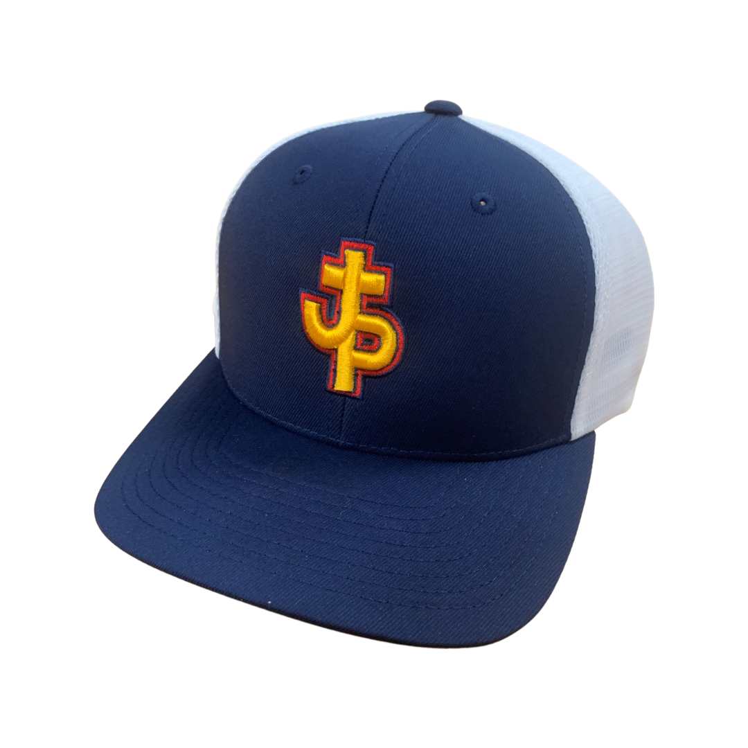 PJP Flex-Fit Trucker Hat Pope John Paul White/White Navy Pjp - Third Coast Soccer