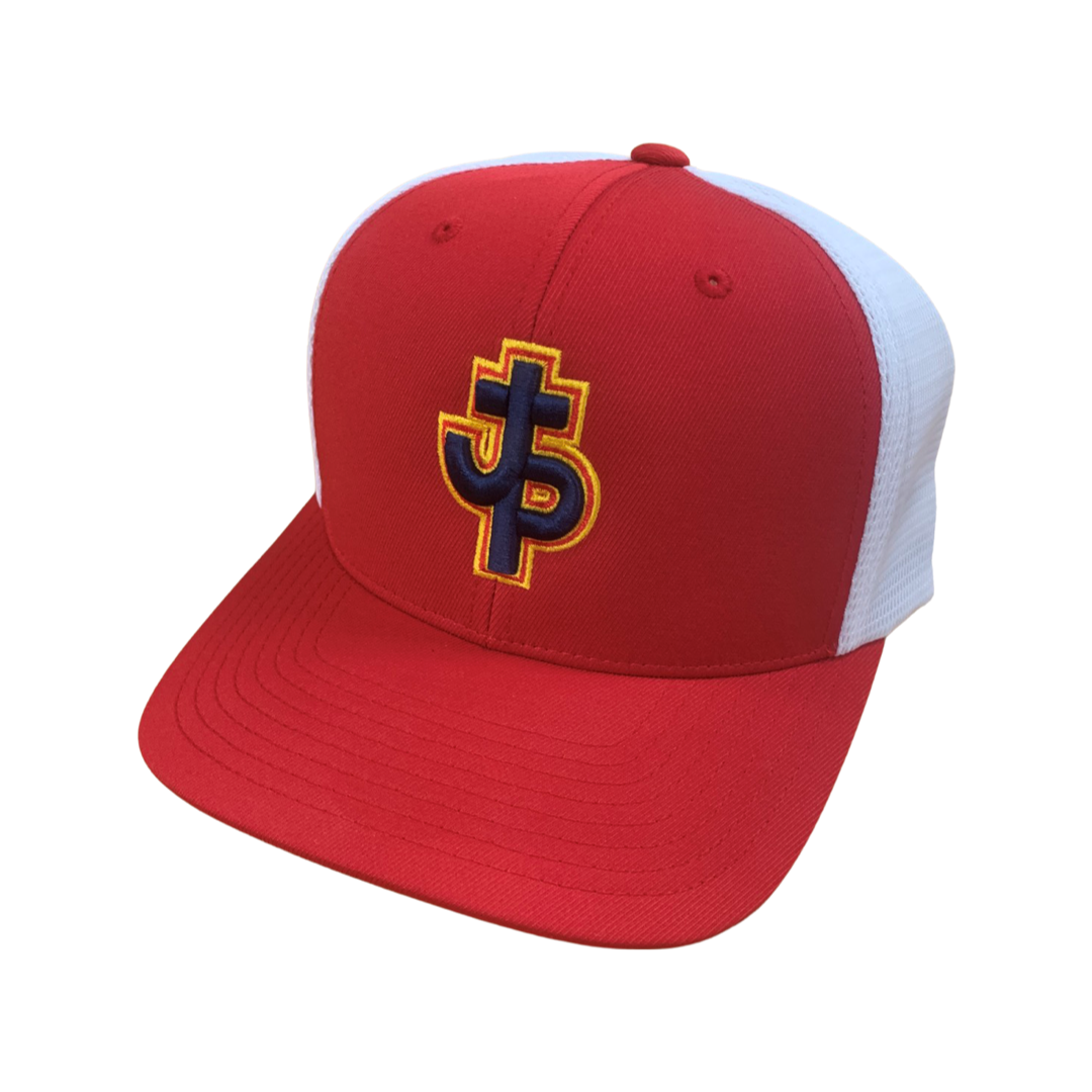 PJP Flex-Fit Trucker Hat Pope John Paul Red/White Navy Pjp - Third Coast Soccer