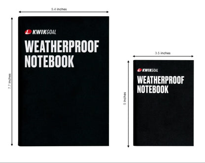 KwikGoal Weather Proof Notebook Coaching Accessories - Third Coast Soccer