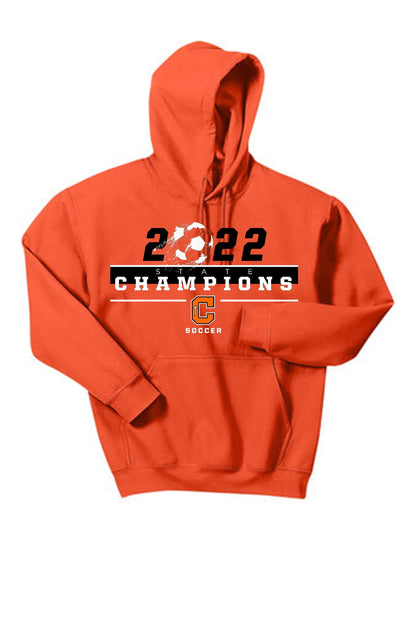 Catholic High 2022 State Championship Hoody Training Wear Mens Large Orange - Third Coast Soccer