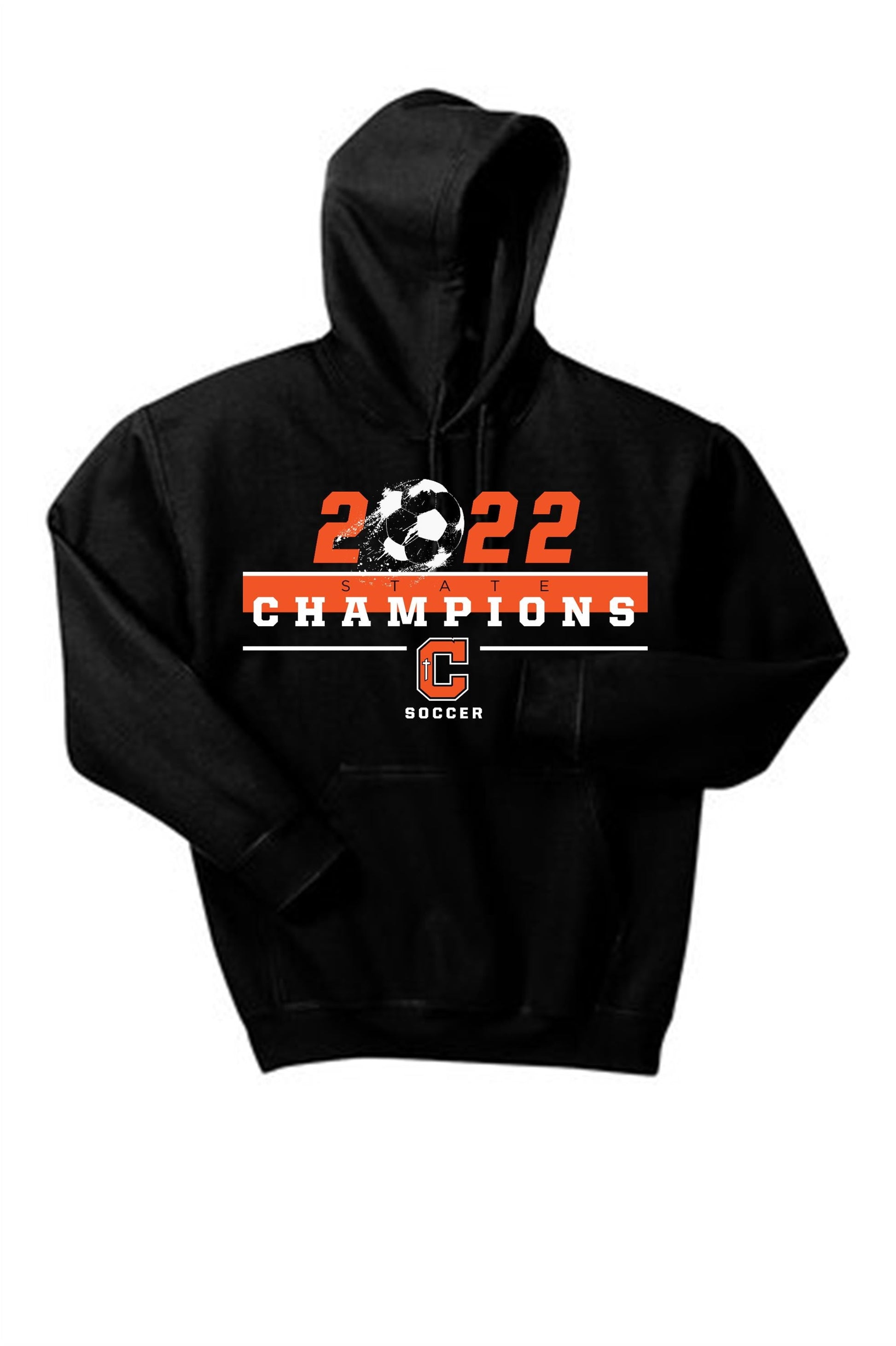 Catholic High 2022 State Championship Hoody Training Wear Mens 2Xl Black - Third Coast Soccer