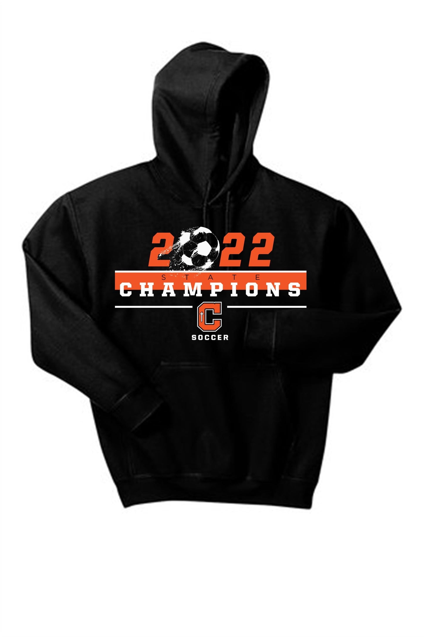 Catholic High 2022 State Championship Hoody Training Wear Youth Large Black - Third Coast Soccer