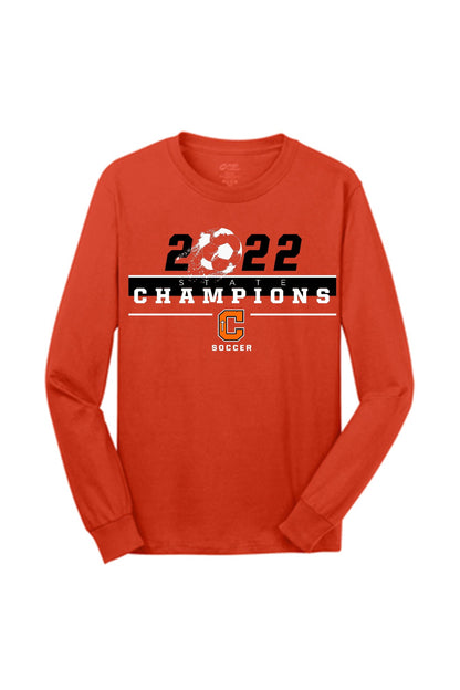 Catholic High 2022 State Championship LS Tee Training Wear Youth Medium Orange - Third Coast Soccer