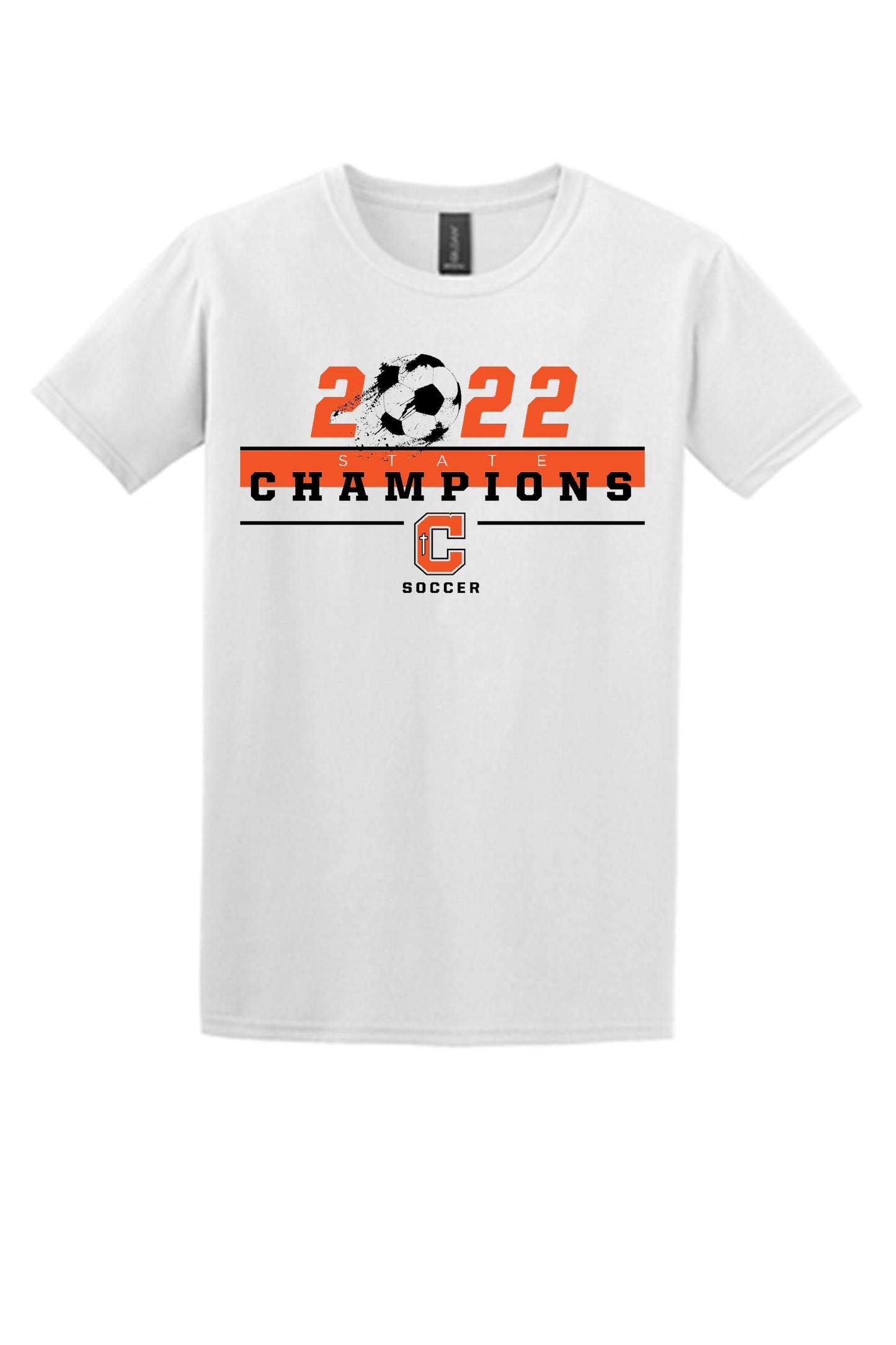 Catholic High 2022 State Championship SS Tee Training Wear Youth Large White - Third Coast Soccer