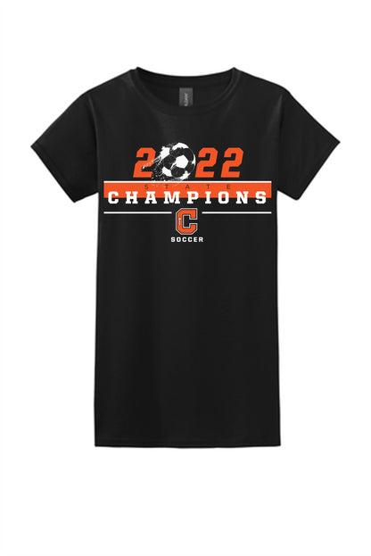 Catholic High 2022 State Champions Womens SS Tee Training Wear Womens X-Small Black - Third Coast Soccer