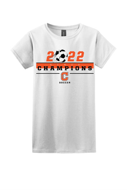 Catholic High 2022 State Champions Womens SS Tee Training Wear Womens Large White - Third Coast Soccer