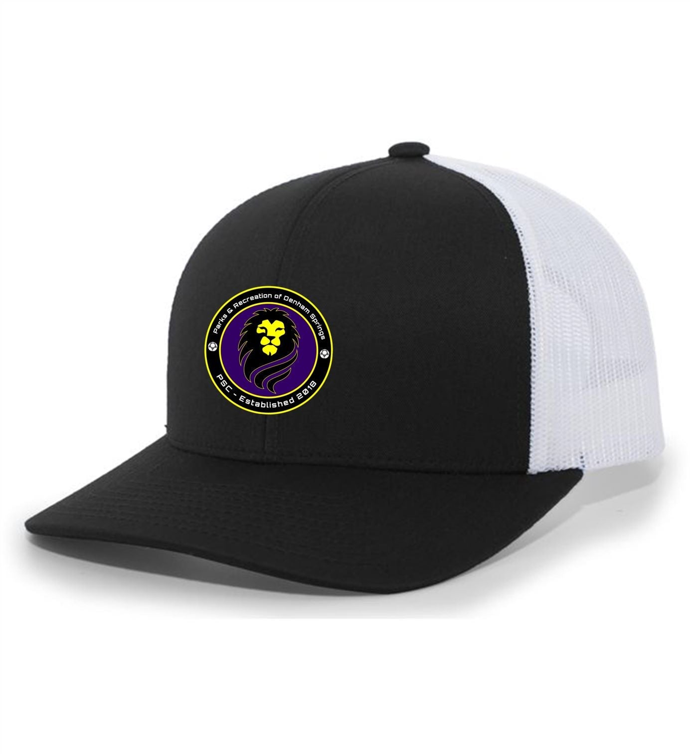 TCS PARDS Trucker Hat PARDS 2325 Black/White Full Color Patch - Third Coast Soccer