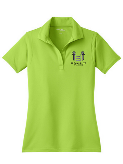 Sport-Tek Trojan Elite Womens Polo Polo Lime Shock Womens Medium - Third Coast Soccer