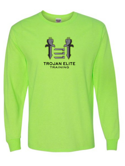 Trojan Elite Long Sleeve Tee Training Wear Lime Mens Small - Third Coast Soccer