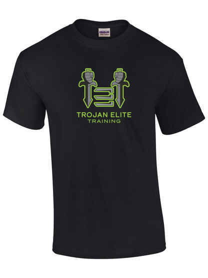 Trojan Elite Short Sleeve Tee Training Wear Black Mens Large - Third Coast Soccer