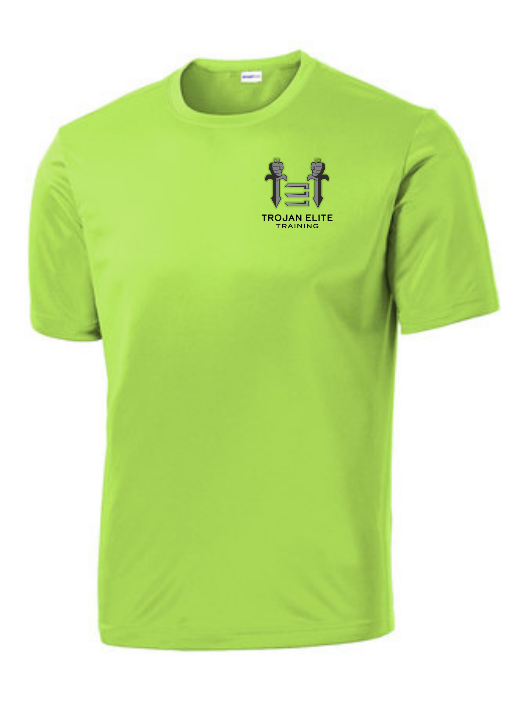 Sport-Tek Trojan Elite Short Sleeve Competitor Tee Trojan Elite Training Lime Shock Mens Large - Third Coast Soccer