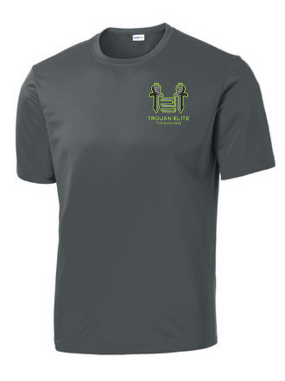 Sport-Tek Trojan Elite Short Sleeve Competitor Tee Trojan Elite Training Iron Grey Mens Medium - Third Coast Soccer