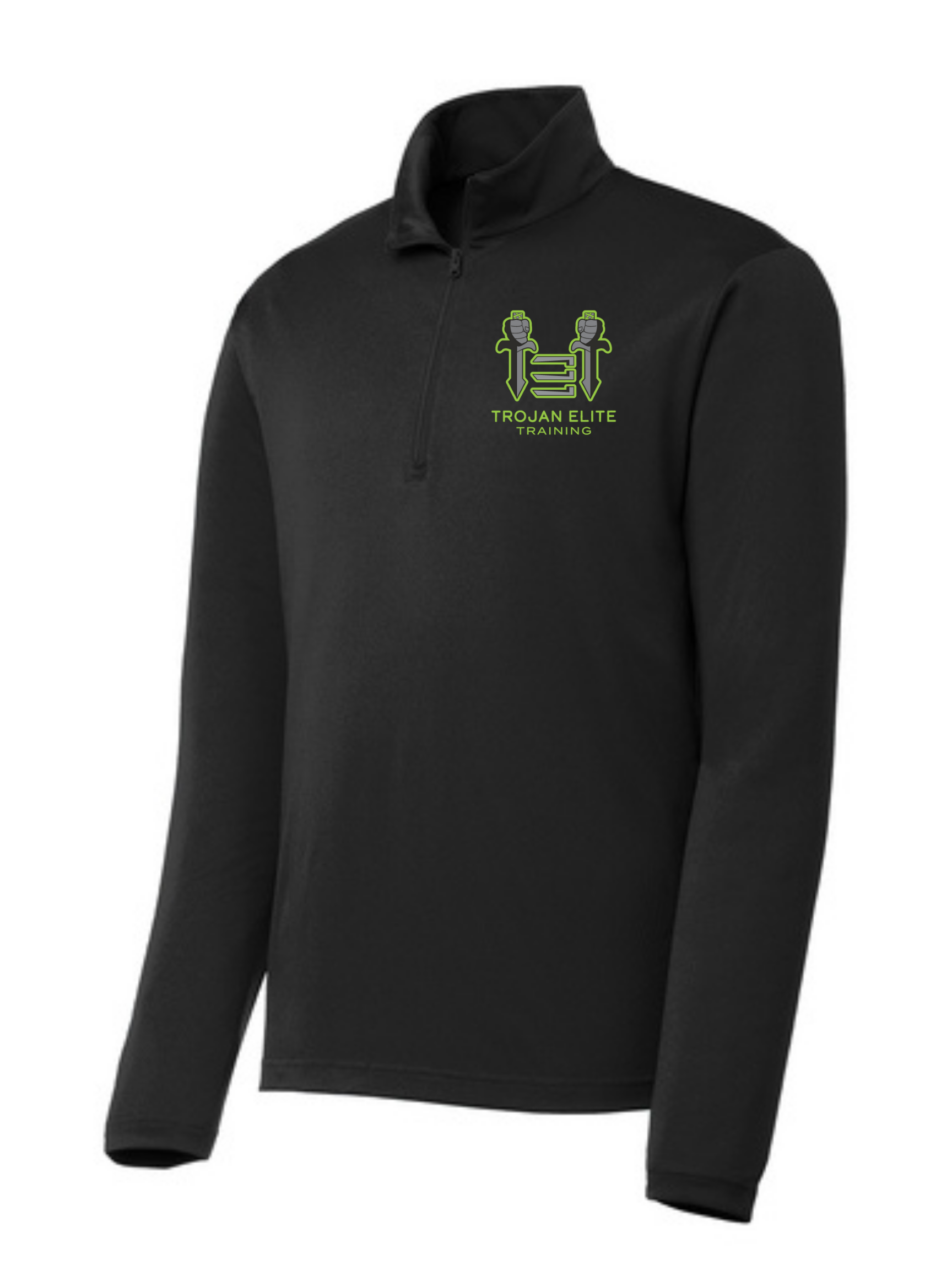 Sport-Tek Trojan Elite Quarter-Zip Pullover Training Wear Black Mens 3Xl - Third Coast Soccer