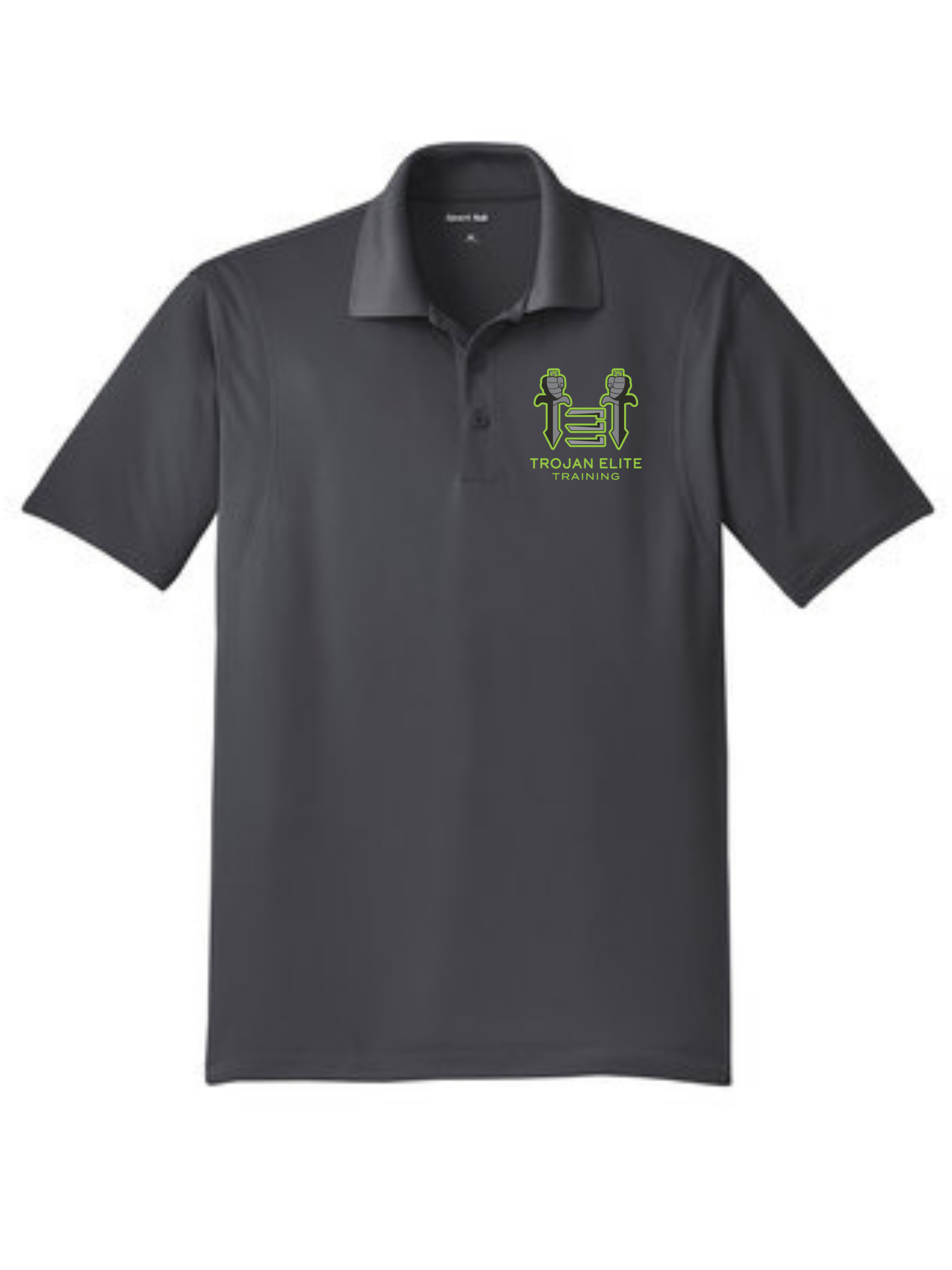 Sport-Tek Trojan Elite Polo Polo Iron Grey Mens 3Xl - Third Coast Soccer