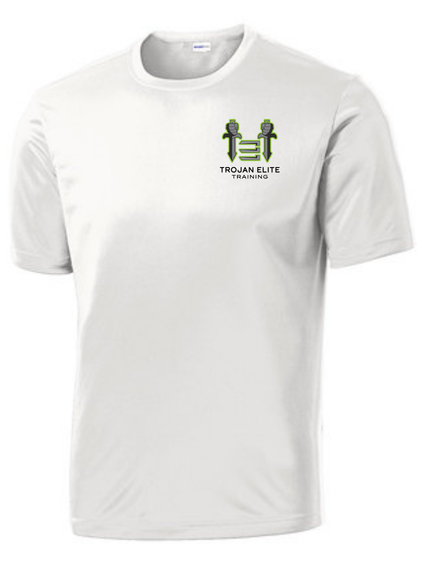 Sport-Tek Trojan Elite Short Sleeve Competitor Tee Trojan Elite Training White Mens Small - Third Coast Soccer