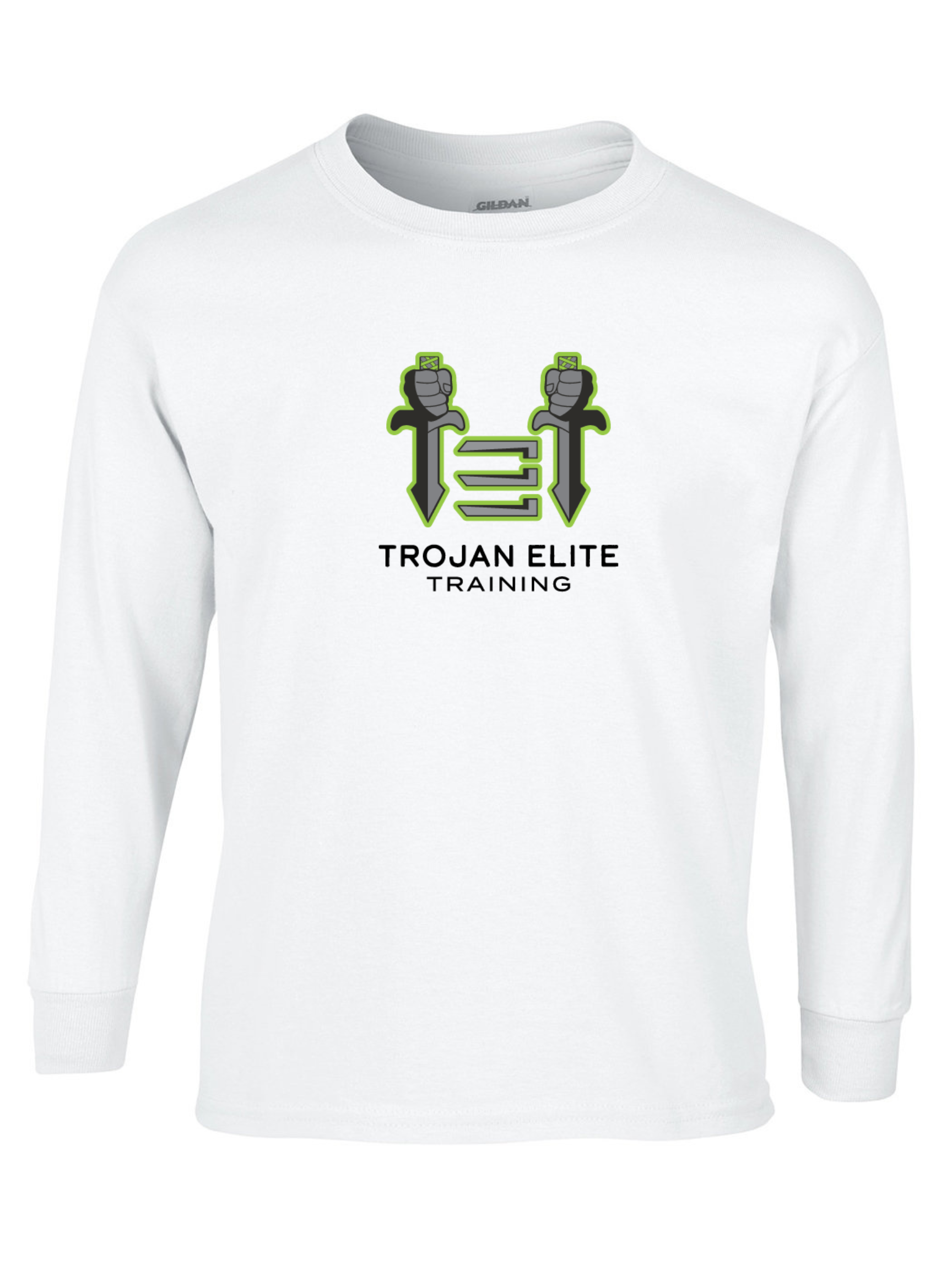 Trojan Elite Long Sleeve Tee Training Wear White Mens Medium - Third Coast Soccer