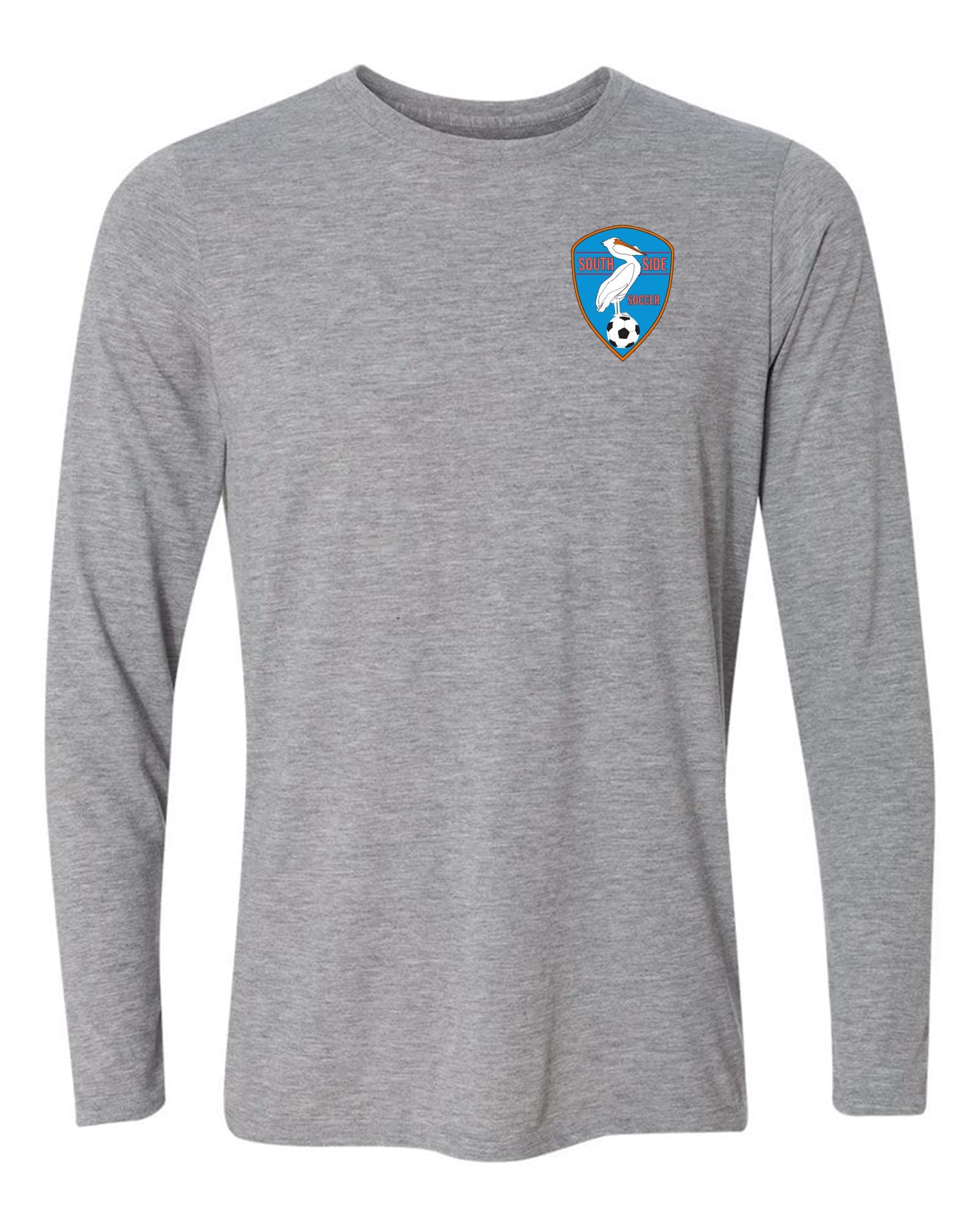 Southside Youth Soccer Long Sleeve T-Shirt SYS Spiritwear Sport Grey Youth Small - Third Coast Soccer