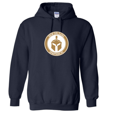 Spartans Hooded Sweatshirt - Black Spartans FC Sport Grey Mens Small - Third Coast Soccer