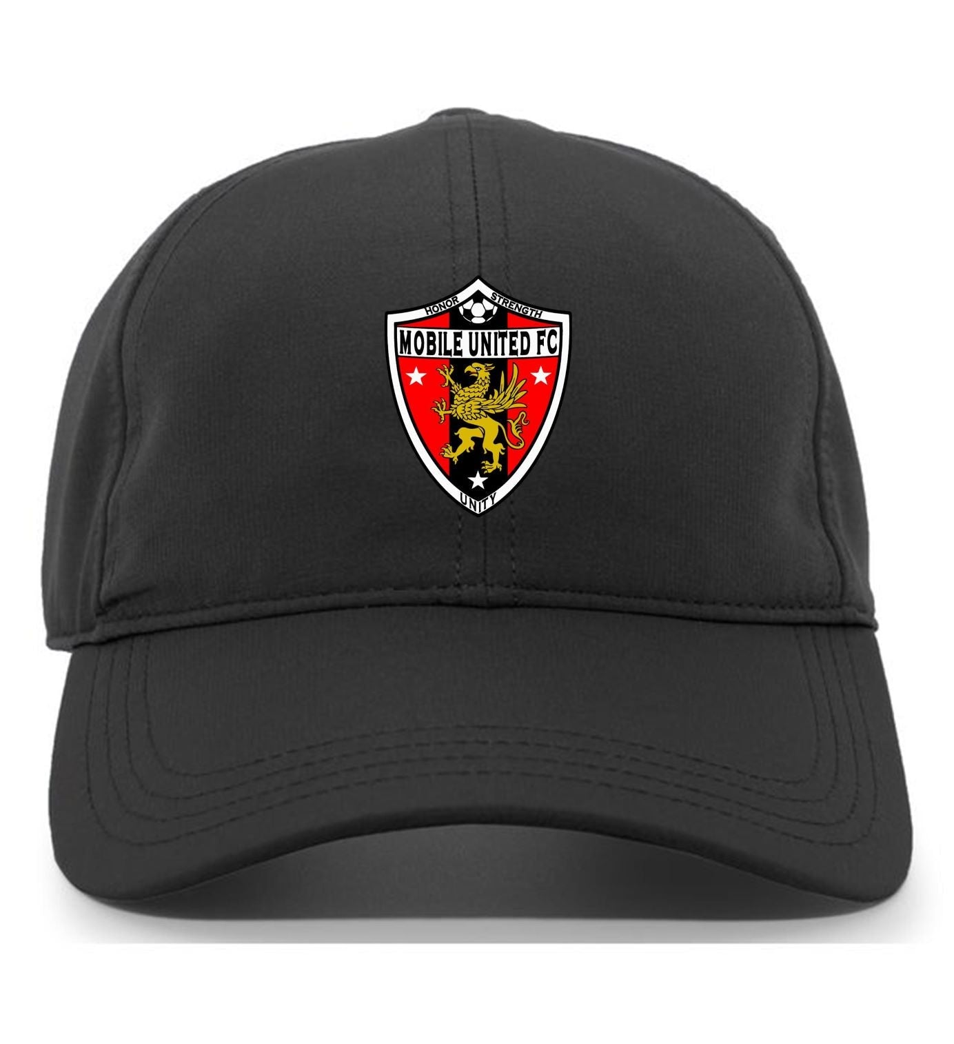 Tcs Mobile United Adjustable Cap Mobile United Black Full Color Patch - Third Coast Soccer