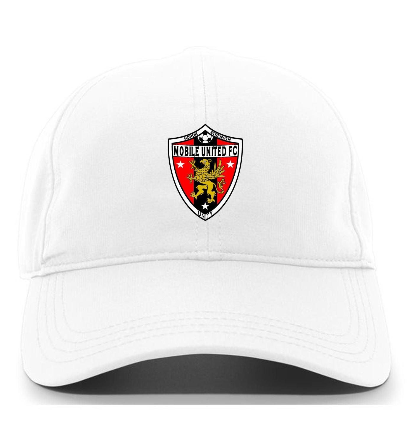 Tcs Mobile United Adjustable Cap Mobile United White Full Color Patch - Third Coast Soccer