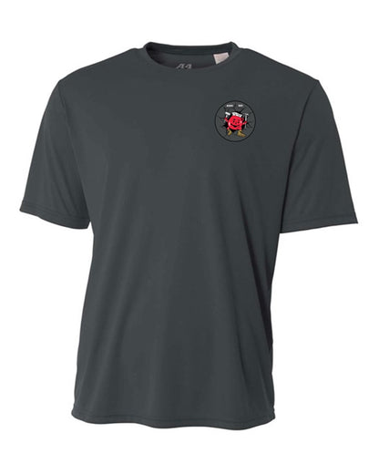 A4 FBI Swat Mens Cooling Performance Short-Sleeve Tee FBI Swat Mens Small Graphite - Third Coast Soccer