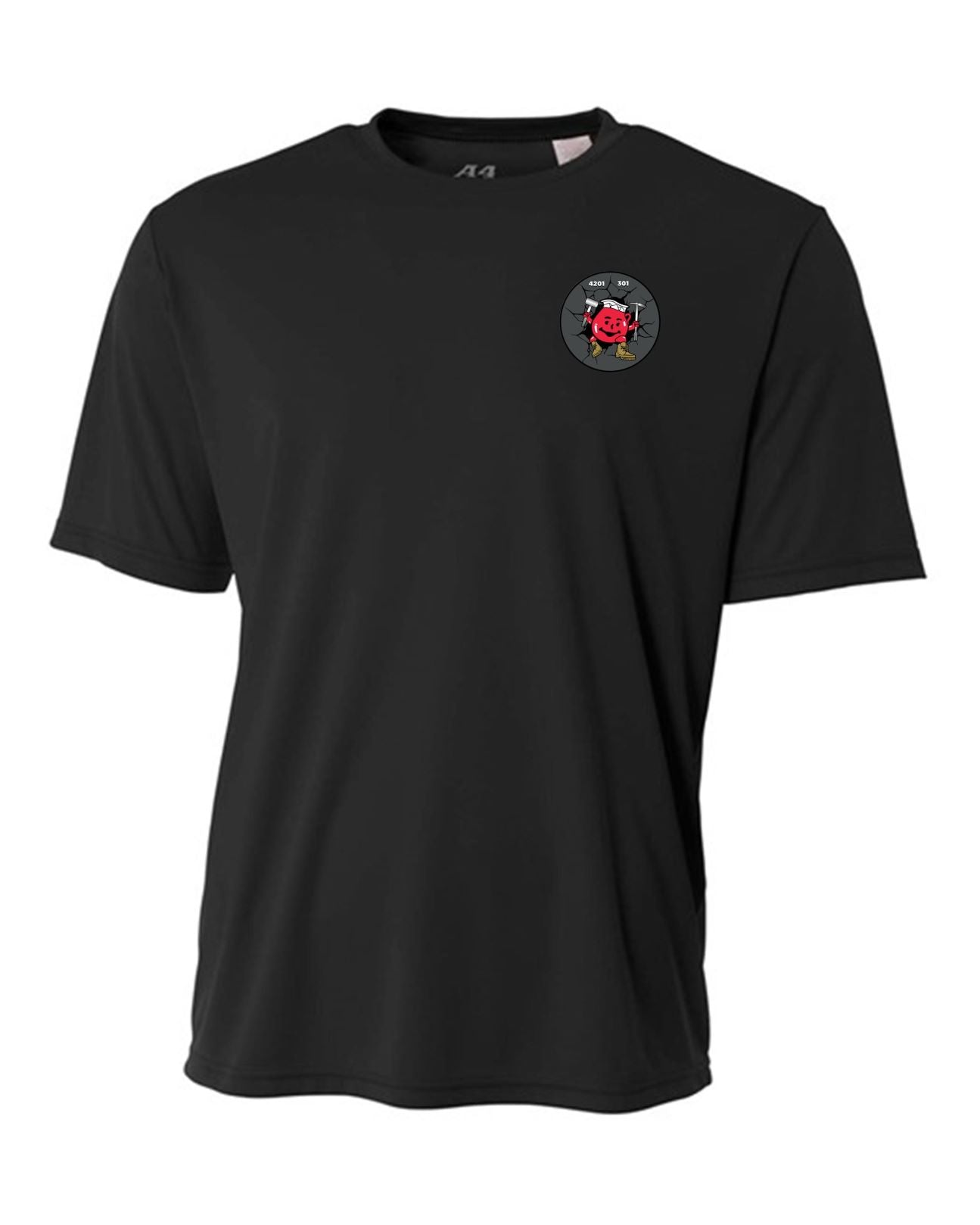 A4 FBI Swat Mens Cooling Performance Short-Sleeve Tee FBI Swat Mens 2Xl Black - Third Coast Soccer