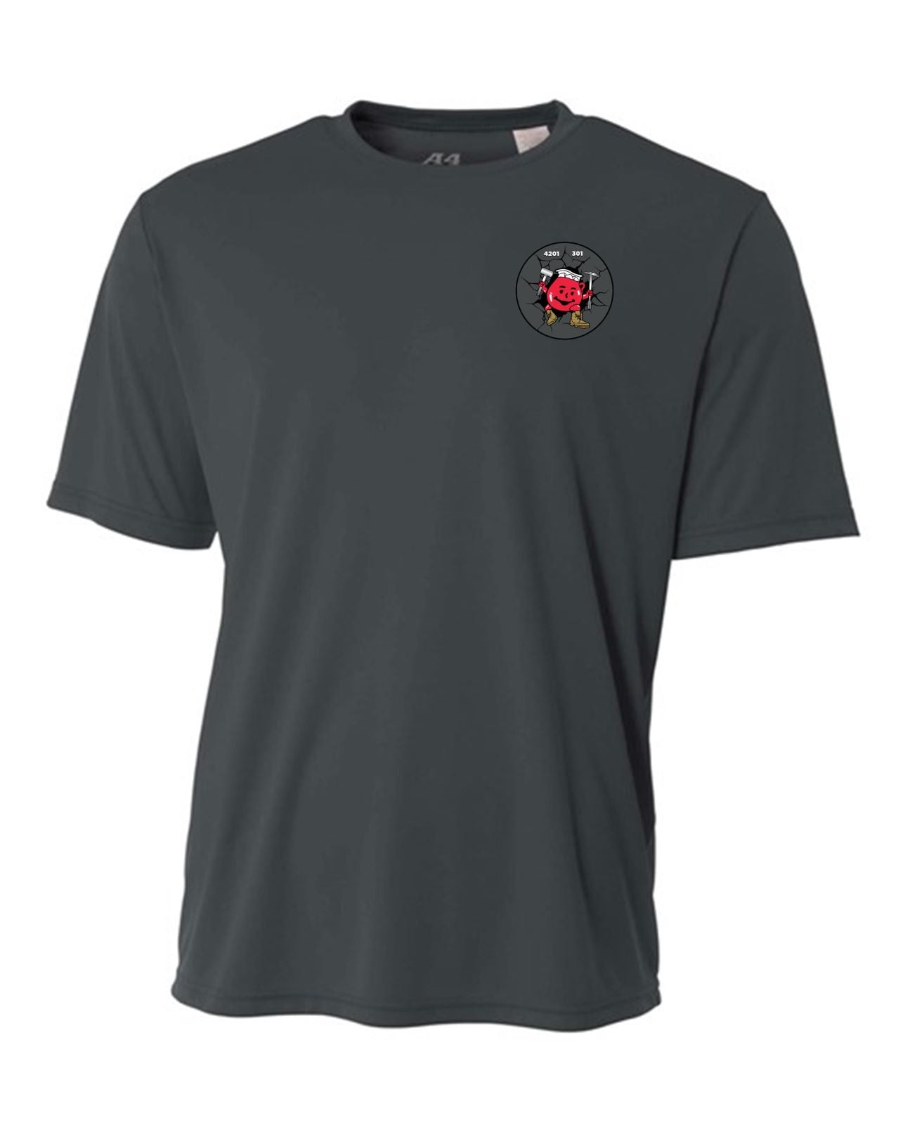 A4 FBI Swat Mens Cooling Performance Short-Sleeve Tee FBI Swat Mens 2Xl Graphite - Third Coast Soccer
