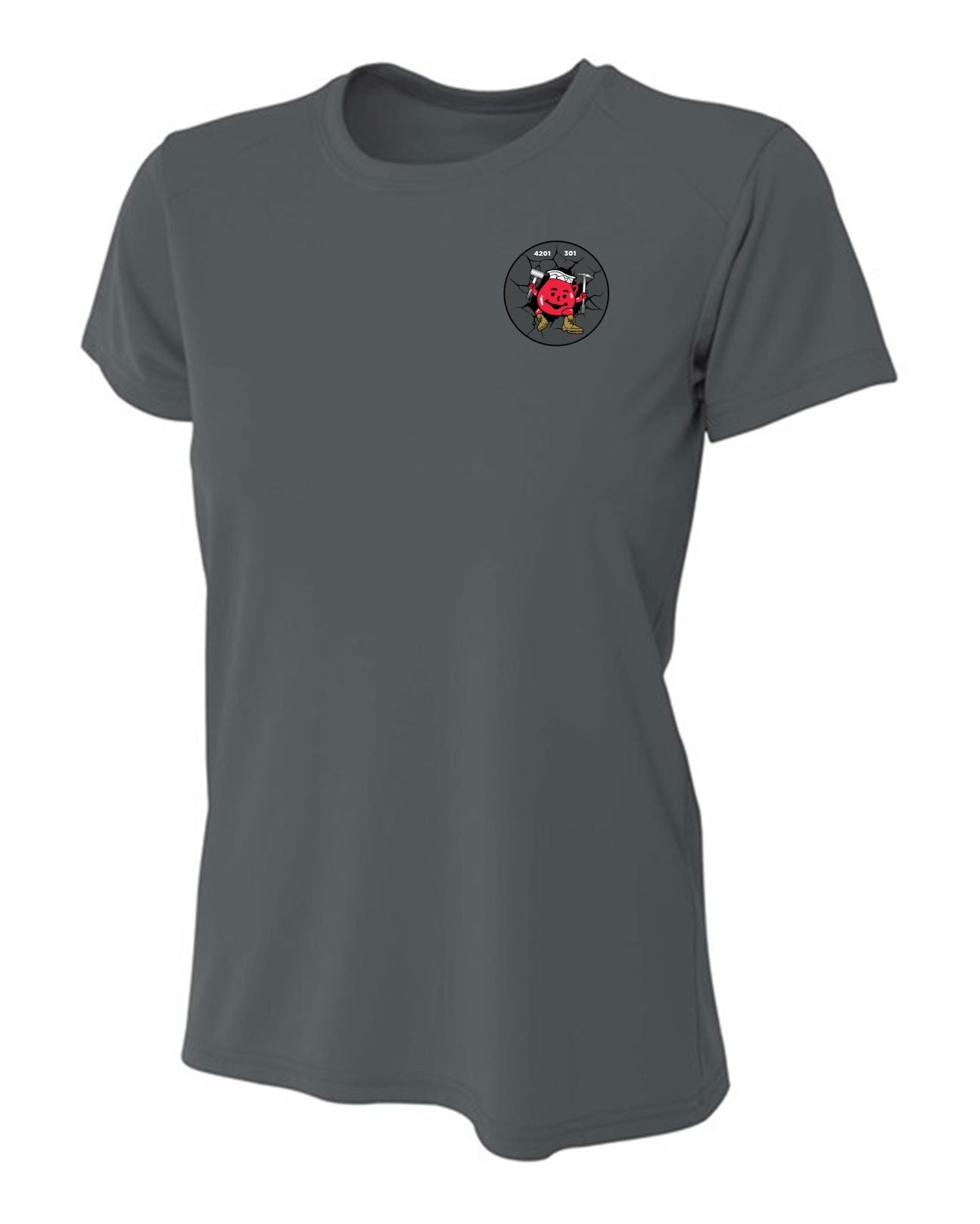 A4 FBI Swat Womens Cooling Performance Short-Sleeve Tee FBI Swat Womens X-Small Graphite - Third Coast Soccer